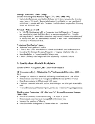 Hospitality Receivership Advisors Binder B PDF