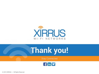 23© 2015 XIRRUS :: All Rights Reserved© 2014 XIRRUS :: All Rights Reserved
© 2015 XIRRUS :: All Rights Reserved
 