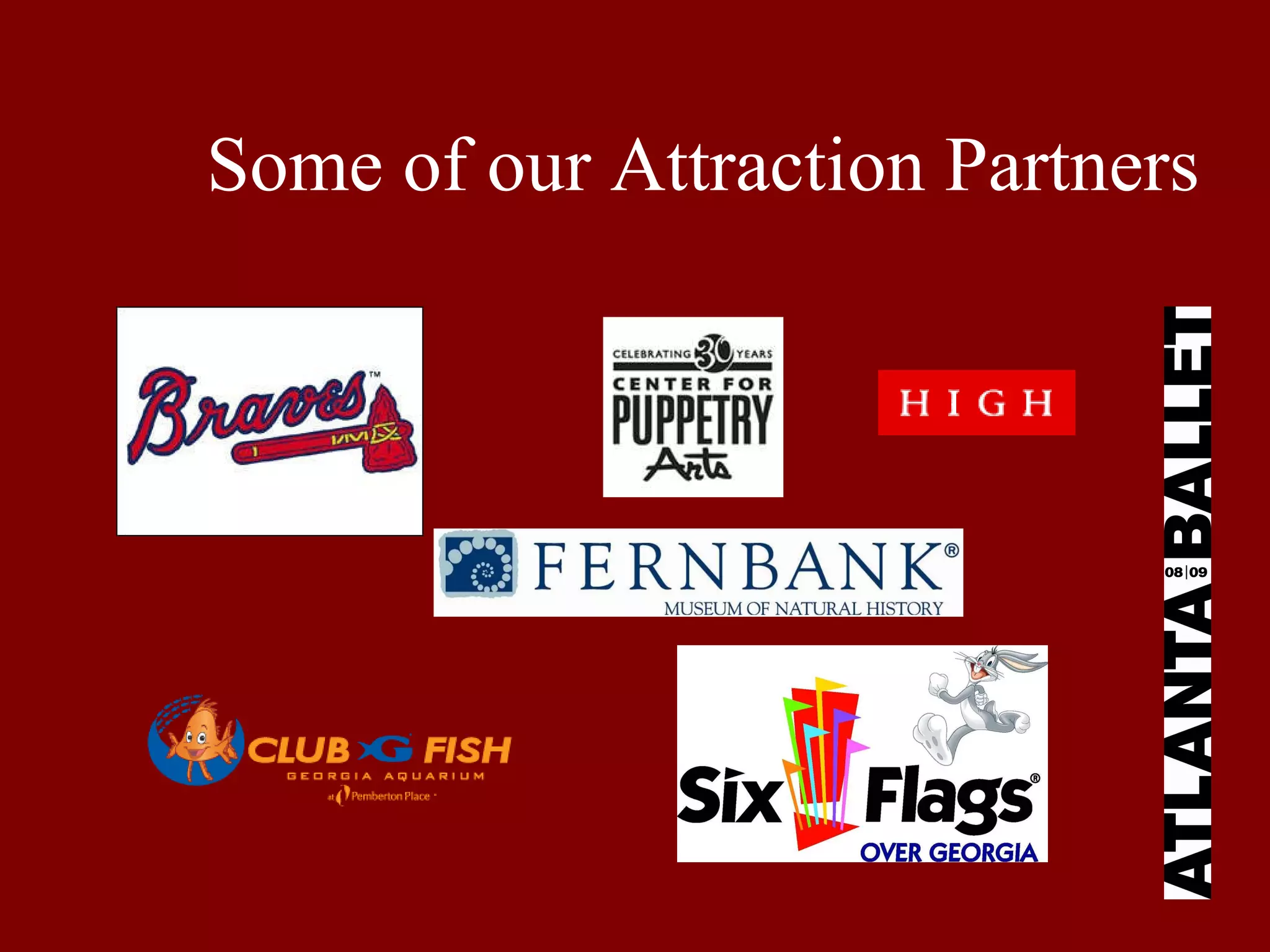 Some of our Attraction Partners 