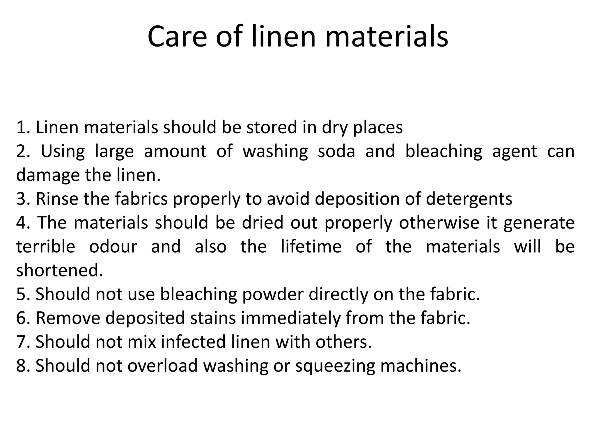 Hospital Linen and Laundry Services | PPTX