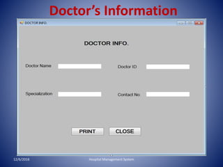 Hospital management | PPT