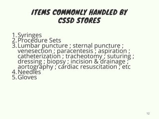 Cssd Dressing Hospital Management - CSSD, OR, ICU.pdf.. | PDF