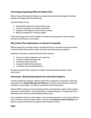 Hospital Management Software for Efficient Patient Flow and Care ...