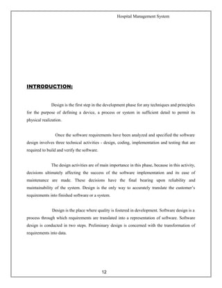 Hospital management system | DOC