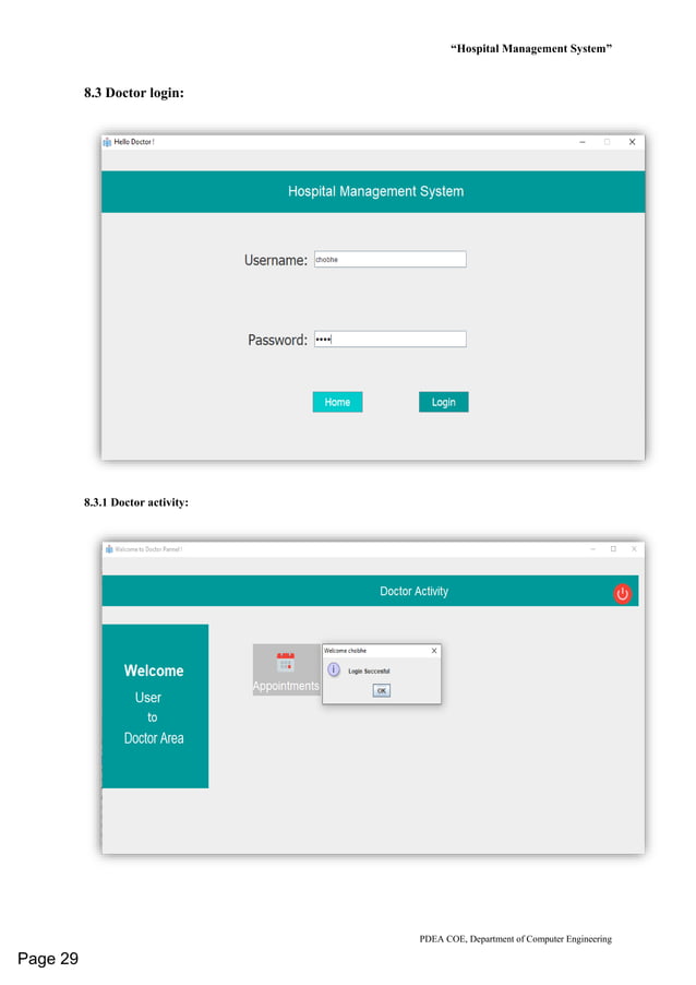 HOSPITAL MANAGEMENT SYSTEM project report