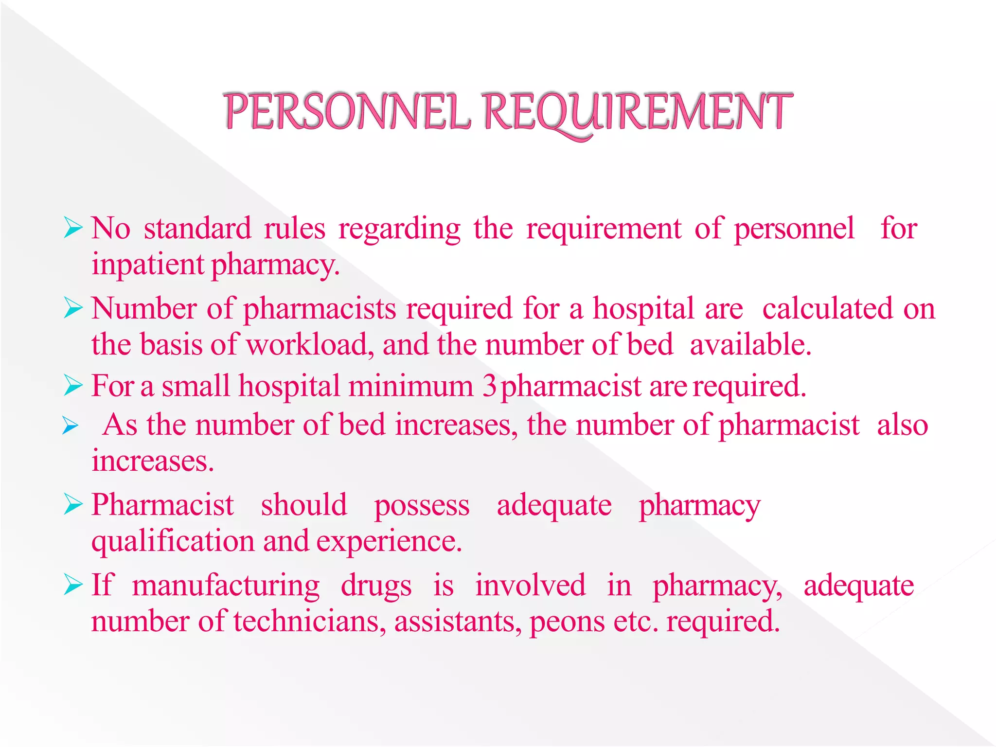 Increase Rph Hospital pharmacy and its organisation | PPTX