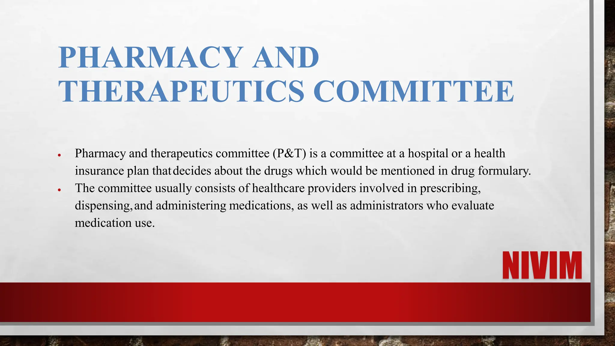 Hospital And Clinical Pharmacy Chapter 2 Pptx