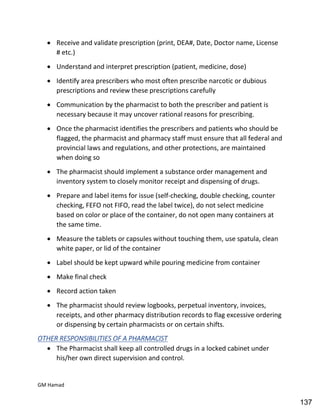 Hospital pharmacy complete notes