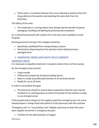 Hospital pharmacy complete notes