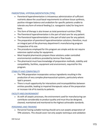 Hospital pharmacy complete notes