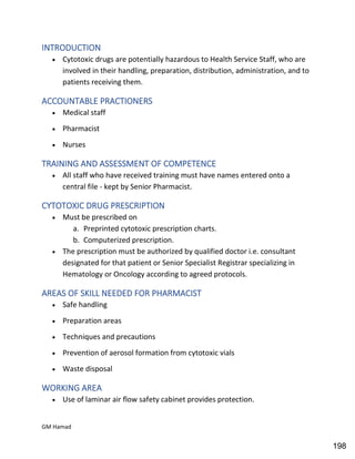 Hospital pharmacy complete notes