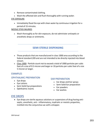 Hospital pharmacy complete notes