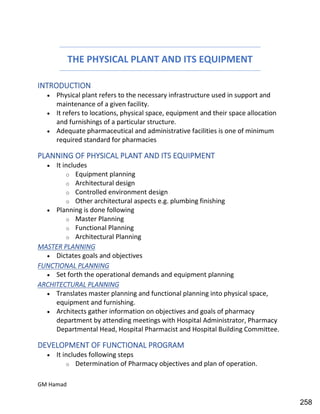 Hospital pharmacy complete notes
