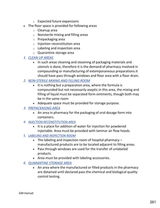 Hospital pharmacy complete notes