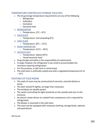 Hospital pharmacy complete notes