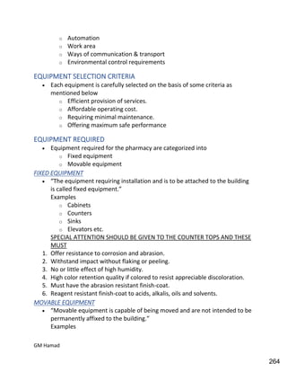 Hospital pharmacy complete notes