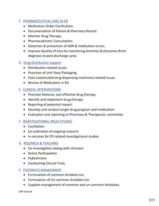 Hospital pharmacy complete notes
