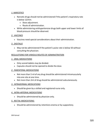 Hospital pharmacy complete notes