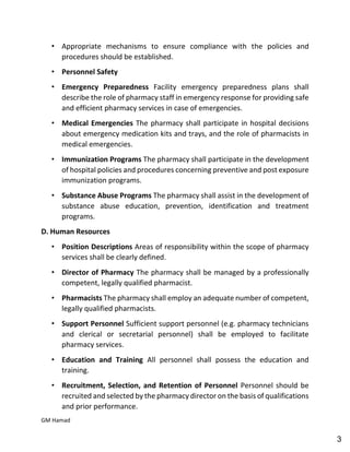 Hospital pharmacy complete notes