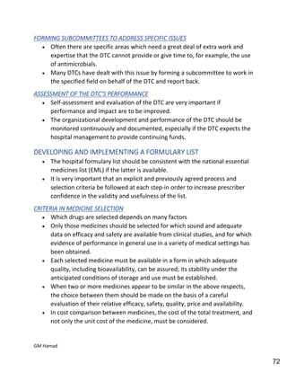 Hospital pharmacy complete notes