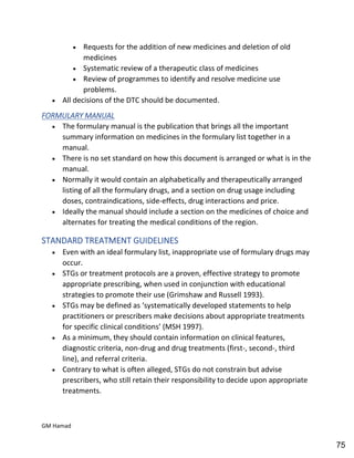 Hospital pharmacy complete notes