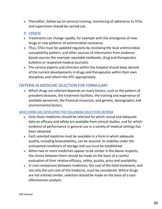 Hospital pharmacy complete notes