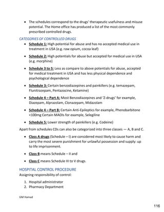 Hospital pharmacy complete notes