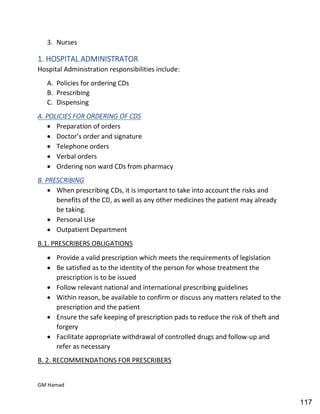 Hospital pharmacy complete notes