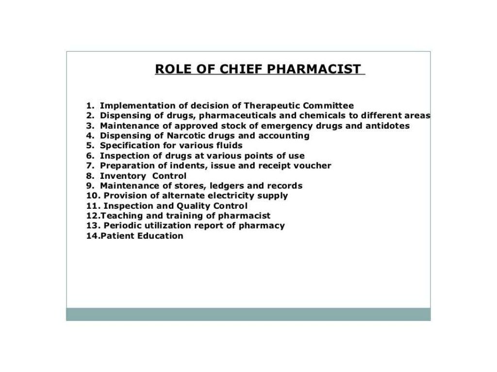 Hospital Pharmacy Slides