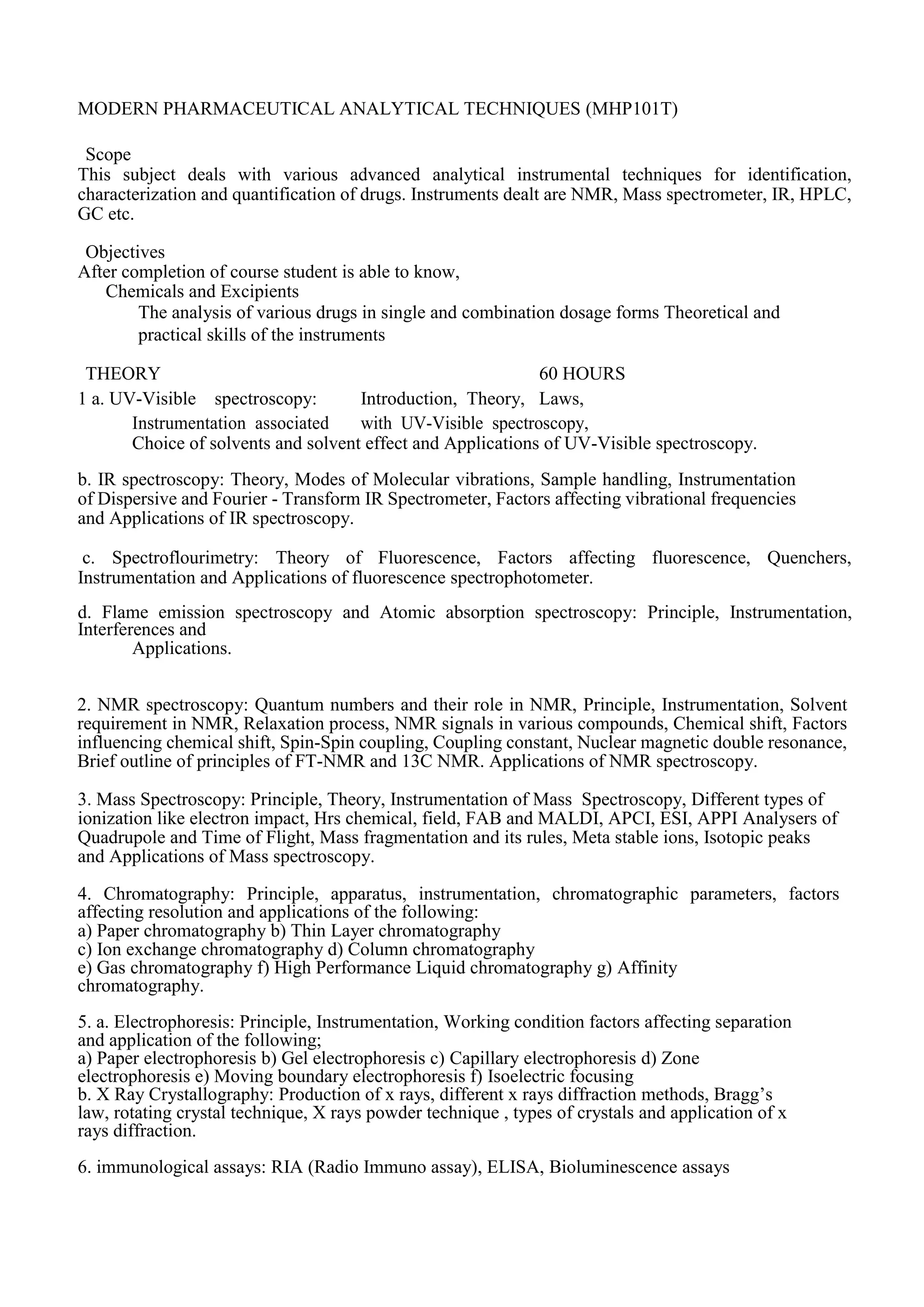 Hospital pharmacy syllabus | PDF