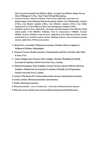 Hospital pharmacy syllabus | PDF