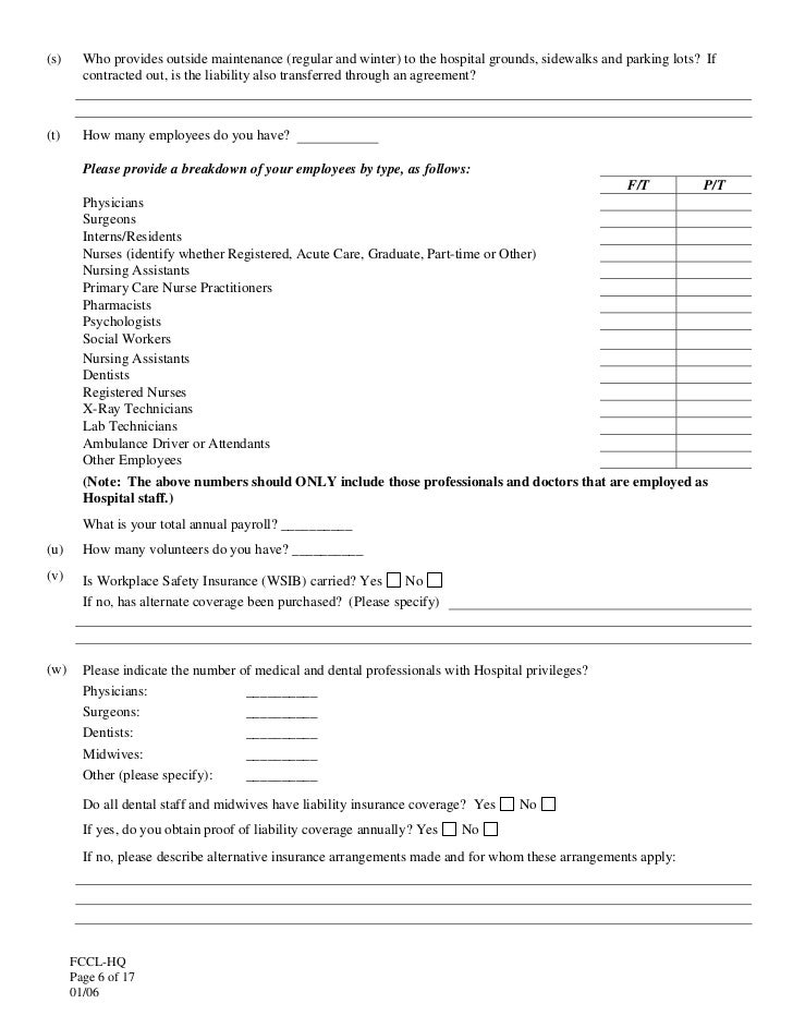 Hospital questionnaire 06