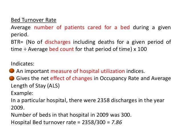 How To Calculate Inpatient Bed Occupancy Rate In Hospital - Bed Western
