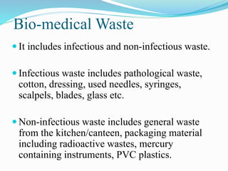 Non Infectious Waste Examples Hospital waste management | PPTX