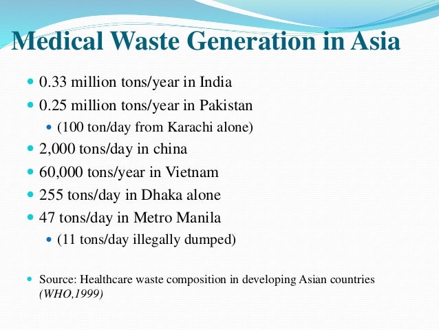 Hospital waste management in pakistan research paper