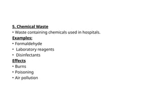 Waste Contamination Health Risks Example Comprehensive Hospital Waste Management: Safety, Segregation, and ...