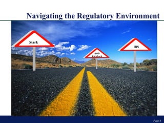 Navigating the Regulatory Environment Page  Page  IRS Stark Anti- Kickback 