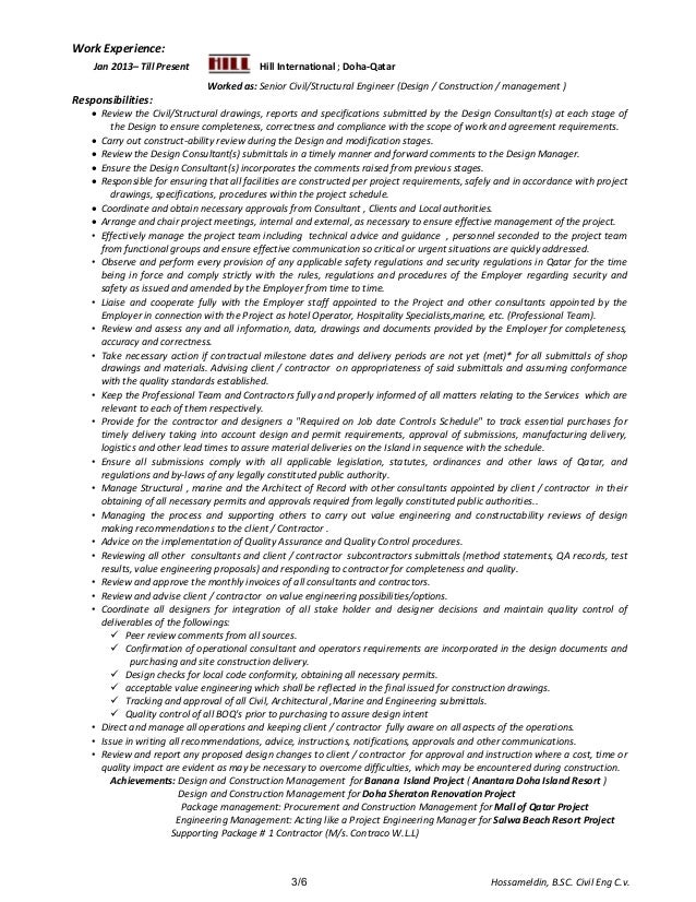 job description of a structural engineer
