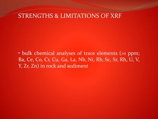 Xrf Rocks XRF (X-ray fluorescence) By Hossein bandori | PPTX