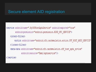 Secure element AID registration

 