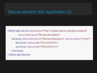 Secure element AID registration (2)

 