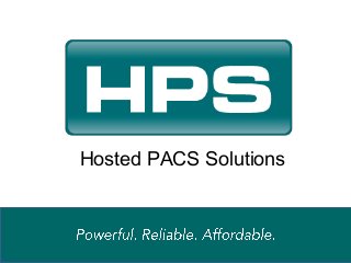 Hosted PACS Solutions
 