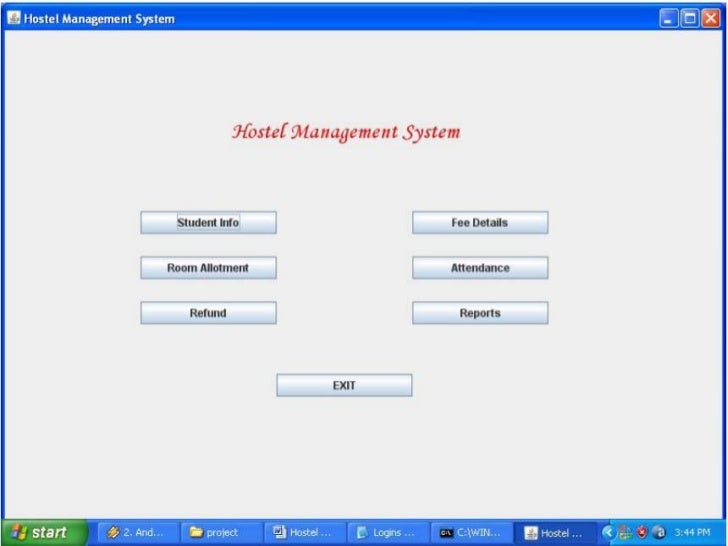 Hostel management system software