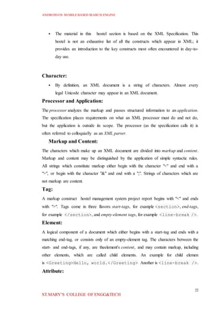Hostel management system project report | DOCX
