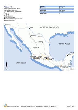 Hostels Guide For North And Central America 29pages