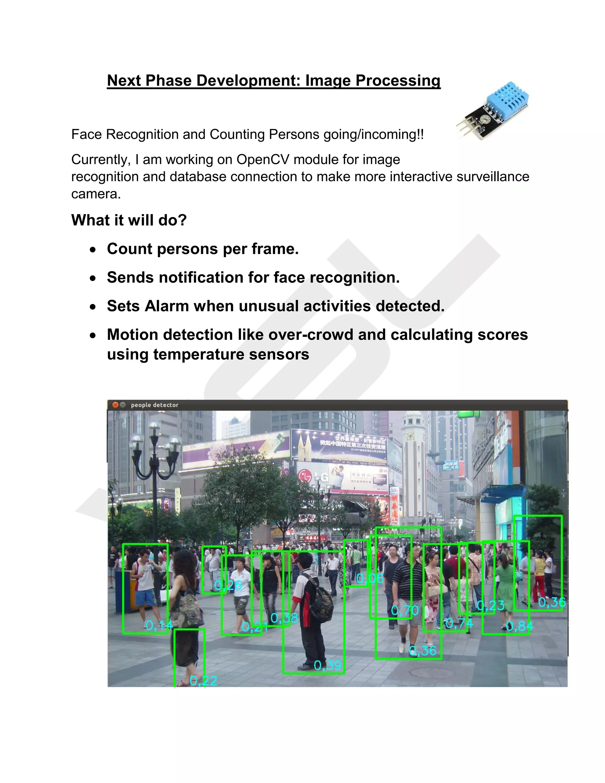 Hostel Security Camera Project Using OpenCV | PDF