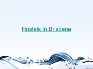 Hostels In Brisbane
 