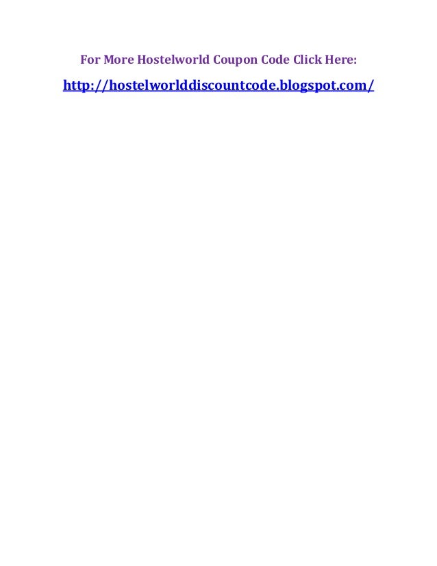 Hostelworld Discount Code