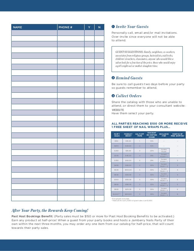 Hostess planner