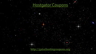 Hostgator Coupons
http://gatorhostingcoupons.org
 